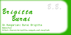 brigitta burai business card